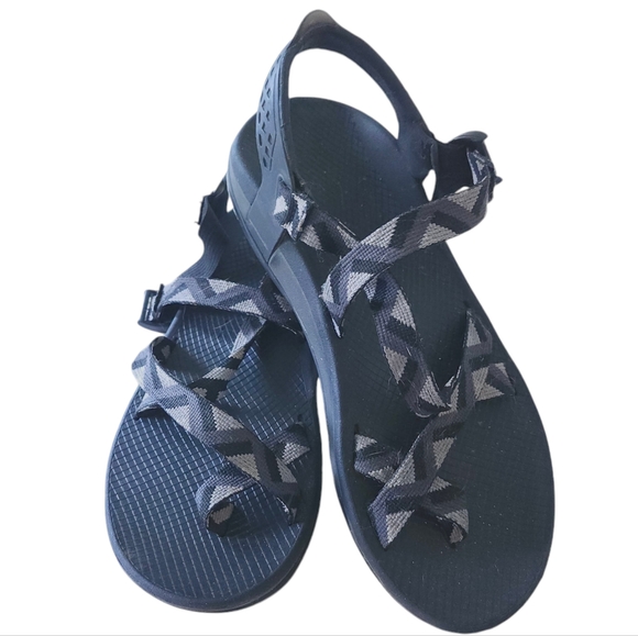 Chaco Other - Chaco Z2 Canyon Black and Grey Chevorn Outdoor Sandals. Sz. 11